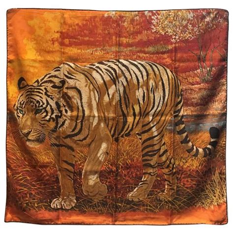 Hermès “Tigre du Bengale“ Scarf For Sale at 1stDibs